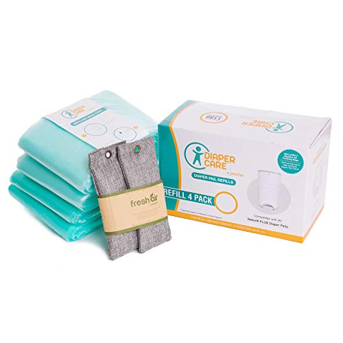 4 Pack Refills Compatible with Plus Diaper Pails