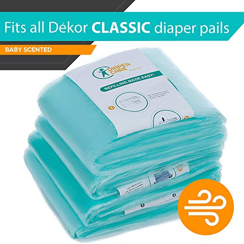 4 Pack Refills For Dékor Classic Diaper Pails