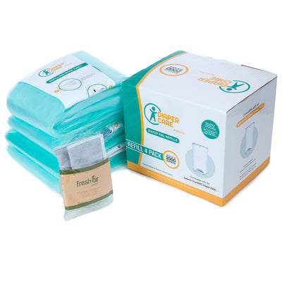 4 Pack Refills For Dékor Classic Diaper Pails